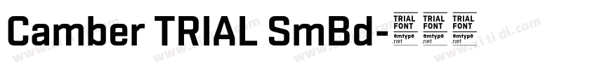 Camber TRIAL SmBd字体转换